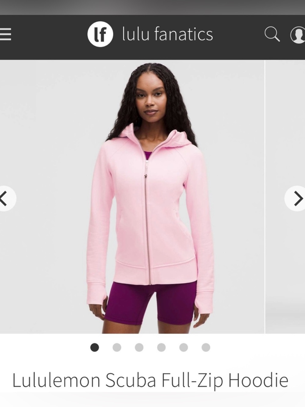 Lululemon Scuba Full-Zip Hoodie Size 12